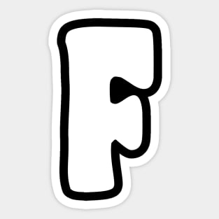 Letter F Sticker